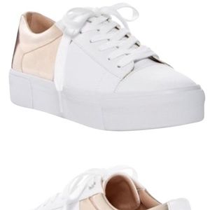 New Marc Fisher Xena Rose Gold Platforms Sneakers